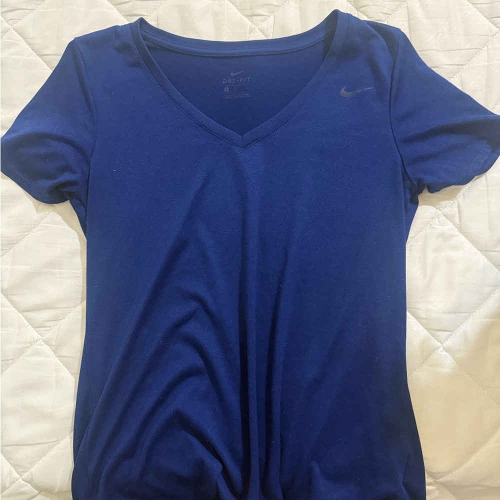 Nike Women's Short Sleeve Blue Tee